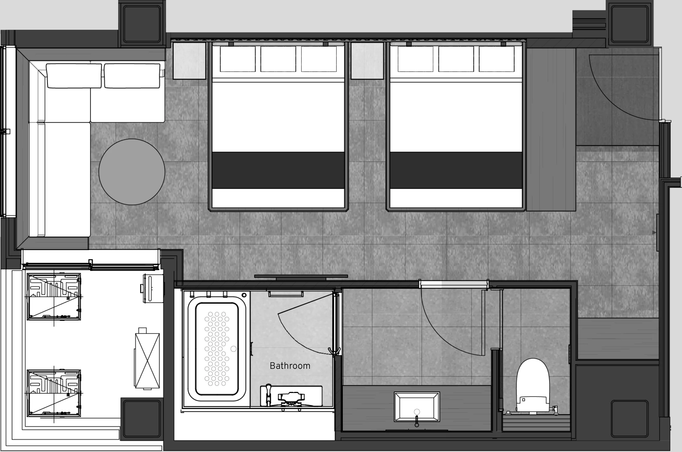デラックスツイン（2-6F） layout